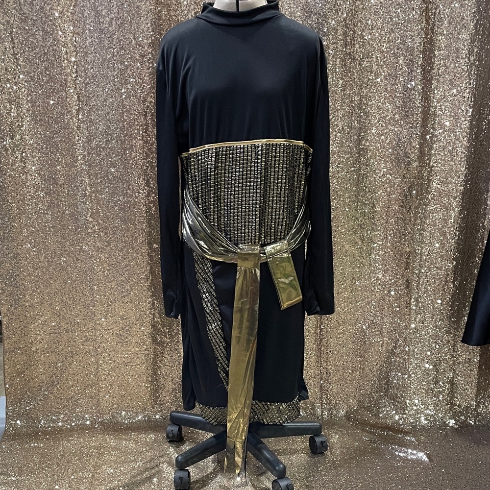 Men’s Black and Gold “Pharaoh” Robe/Costume